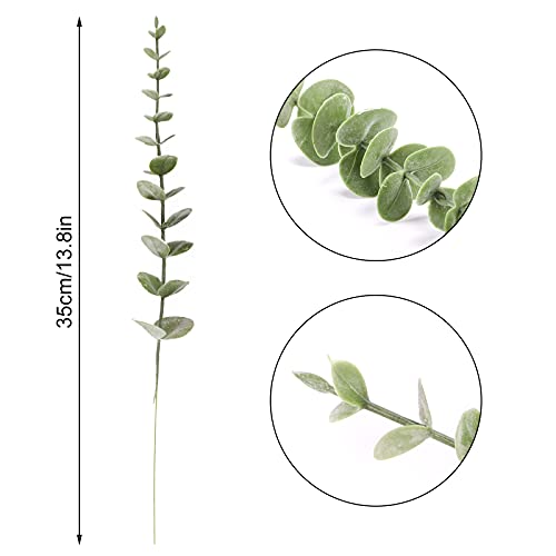 Teldrassil 30 Pcs Artificial Eucalyptus Leaves Stem Real Touch Leaf Faux Greenery Leaves For Wedding, Bouquet, Wreaths, Garlands, Home Décor #TOP1