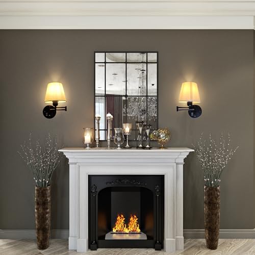 Plug in Wall Light for Bedroom with USB Socket,E27 Base Dimmable Bedside Wall Lamp with Cord and Switch,Black Wall Sconce White Linen Fabric Shade for Reading Lounge Cloakroom(Bulb not included) - Cosy Home Interiors Plug in Wall Light for Bedroom with USB Socket,E27 Base Dimmable Bedside Wall Lamp with Cord and Switch,Black Wall Sconce White Linen Fabric Shade for Reading Lounge Cloakroom(Bulb not included) - Image 6