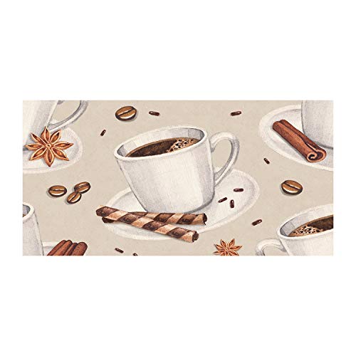 Splashback guard en verre trempé 100x50cm fond de hotte motif marron café