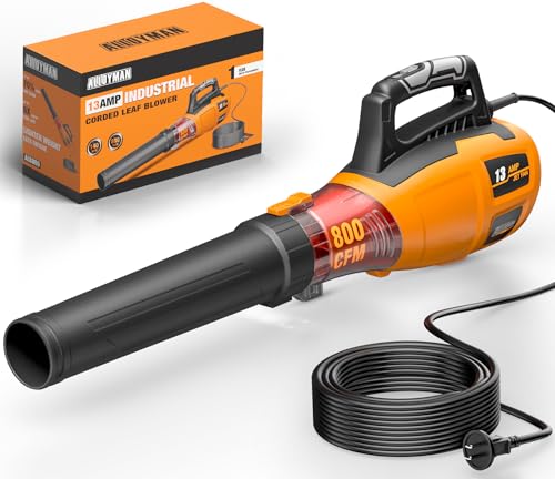 Alloyman 13A Cord Leaf Blower with 49ft Extension Cord