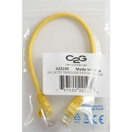 C2G CABLE PATCH RJ-45 0.61 m CAT 5e Amarillo miniatura 4