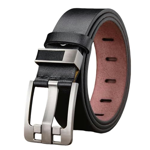 Ceinture en cuir pour hommes avec boucle en alliage style retro jeans