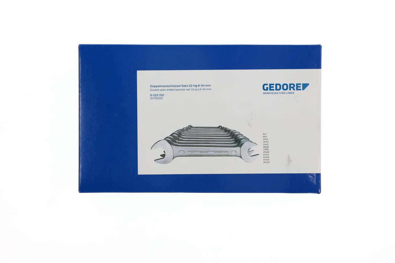 Flash Deals - 80% OFF GEDORE 6-122 ISO Double open ended spanner set 12 pcs 6-34 mm Review Discount GEDORE 6-122 ISO Double open ended spanner set 12 pcs 6-34 mm