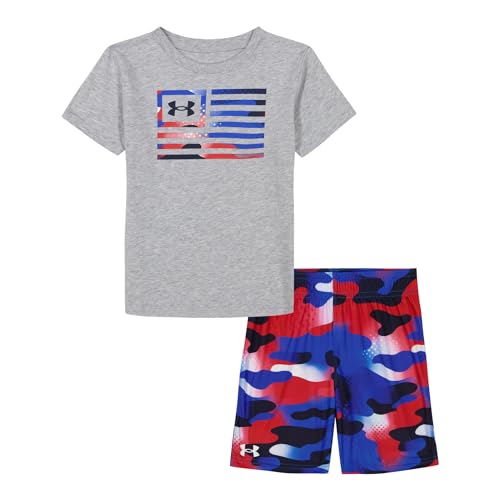 Image of Under Armour Boys' 2-Piece Short Sleeve T-Shirt and Shorts Set, Outdoor Collection