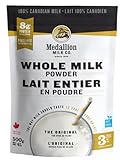 Medallion Brand Whole Milk Powder 500g - Dried Milk from Canada, Free of Antibiotics, No rbST or rBGH