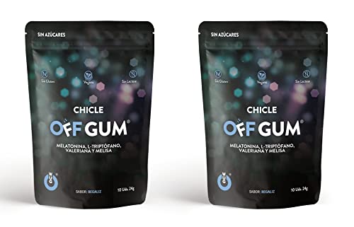 WUG CHICLE OFF GUM Pack 2 doypacks - Ayuda a mejorar los estados de estrés y ansiedad. Sabor menta Cover