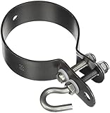 Alberts 655679 Abrazadera para barras tensoras de cercado | Galvanizada, recubrimiento plástico antracita-metálico | Ø de la abrazadera 60 mm