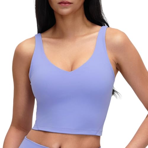 Image of Lemedy Women Sports Bra Longline Crop Tank Top