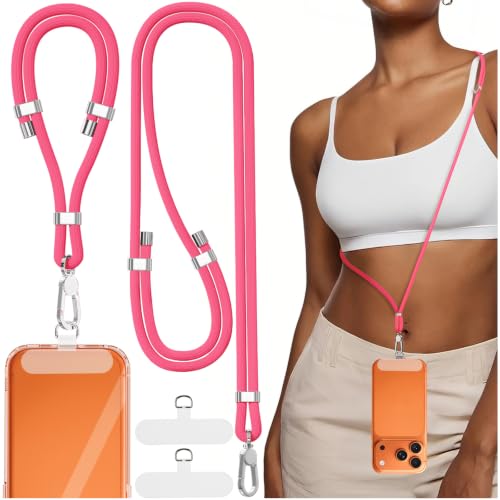 TNSNK 4-IN-1 Phone Lanyard, Adjustable Cell Phone Lanyard with 2 Tether Tabs, Men Women Wrist Strap for iPhone,Smartphone - image 1