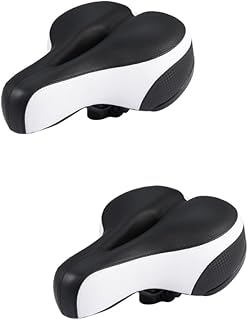 Toddmomy 2pcs Shock-absorbing ball bike saddle with reflective strips excercise bike horse saddle pad bicicleta estatica para ejercicios road bike leather comfortable bike seats big ass gel