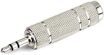 SeCro 3.5Mm Stereo Male To 6.3Mm Stereo Female Adapter Converter ((1 Pack) Silver), auxiliary