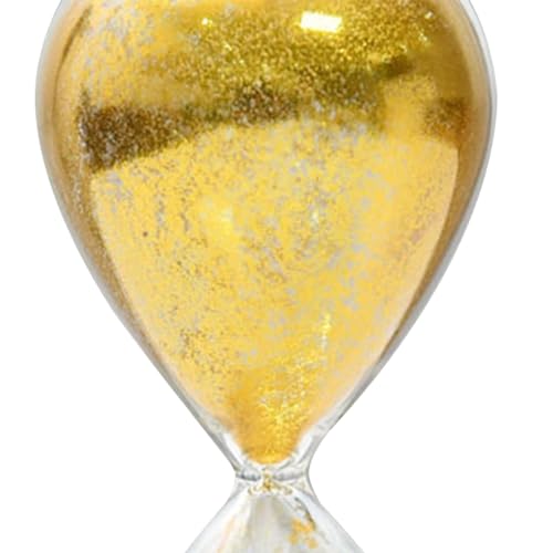 Sablier en verre borosilicate épais objet design doré maison
