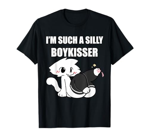 Dumme Junge Kisser Meme Femboy Homosexuell Stolz LGBTQ T-Shirt