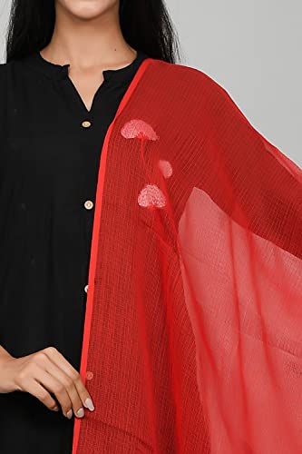 Image of Women's Self Design Cotton Kota Doria Dupatta
