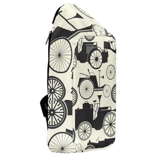Sac à dos voiture rétro multicolore aux finitions soignées et uniques - 4