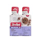 SlimFast Advanced Nutrition High Protein Meal Replacement Shake, Creamy Chocolate, 20g of Ready to D