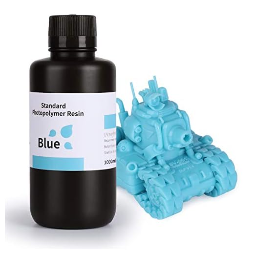 ELEGOO LCD UV 405nm 3D Resina Rápida para LCD Impresora 3D 1000g Fotopolímero Resina Azul