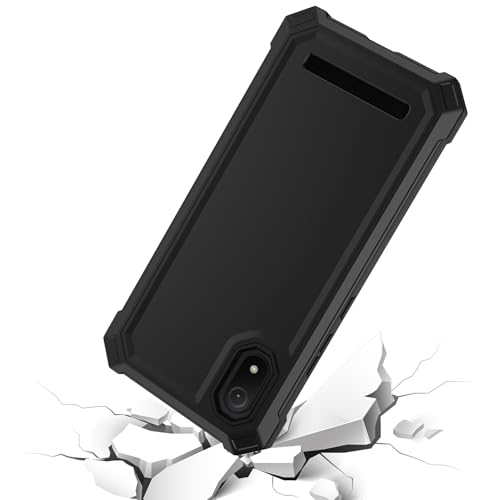 Lozeguyc for Cloud Mobile Stratus C8 Case with Screen Protector,Full Body Protection Front PC Back Soft Silicone Bumper,Heavy Duty Protection Shockproof Phone Case for Cloud Mobile Stratus C8 Black