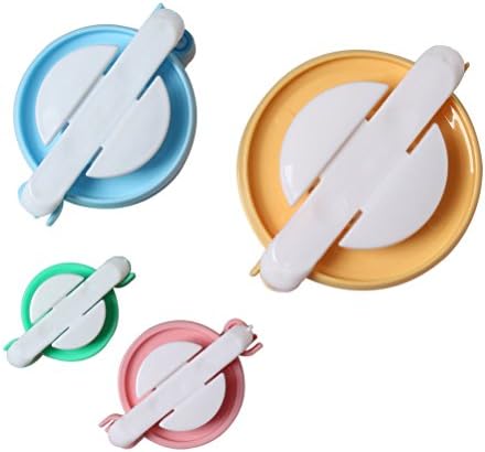SUMAJU Pompom Maker,Pom Pom Maker Fluff Ball Weaver DIY Knitting Craft Tool Kit, Set of 4,Color Random