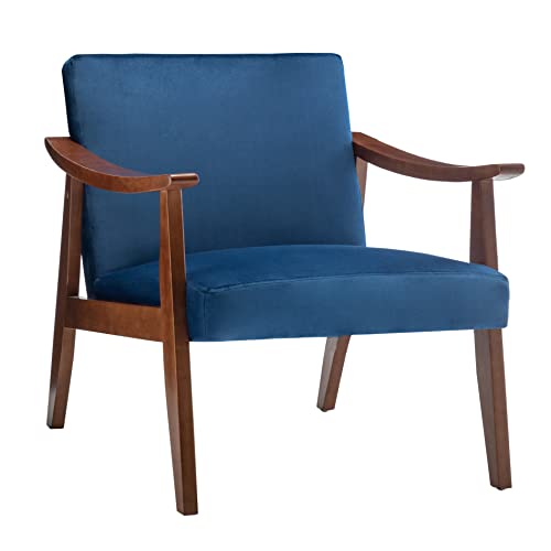 Sillón Plegable Terciopelo Azul oscuro miniatura 1