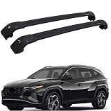 2piezas Coche Barras de Techo para Hyundai Tucson 2022 2023, Carga Transporte Aluminio Baca Portaequipajes Barra Transversal Viaje Accesorios