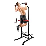TRY & DO Power Tower Multi-Function Strength Training Dip Station Pull Up Bar Adjustable Home Gym Wo