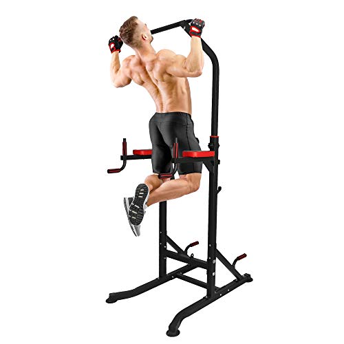 Try & Do Power Tower Multi-Function Strength Training Dip Station Pull Up Bar Adjustable Home Gym Workout Equipment,330Lbs #TOP1