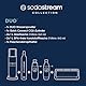 SodaStream Wassersprudler DUO Comfort-Set mit Quick-Connect CO2-Zylinder| inkl. 2x 1L Glasflasche, 2x 1L FUSE Kunststoffflasche (spülmaschinengeeignet) und Flaschenabtropfhalter | Farbe: Titan