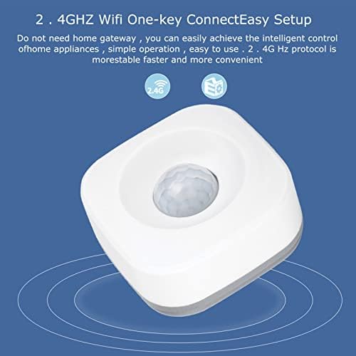Kafuty PIR Motion Sensor, WIFI Smart Home Security Burglar Alarm Sensor, Wireless Real-time Monitoring Detection Sensor, High Sensitivity, Free APP Mode, for Indoor Outdoor