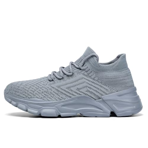 Mens Slip on Walking Shoes Running Tennis Athletic Sneakers Sport Casual Mesh Lightweight Breathable Gym Soft Sole2