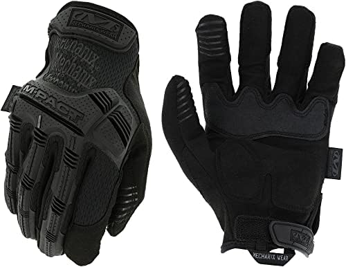Mechanix Men's Mechanix Wear M-pact® Covert (Small, All Black) Tactical Impact Gloves, Black, S UK