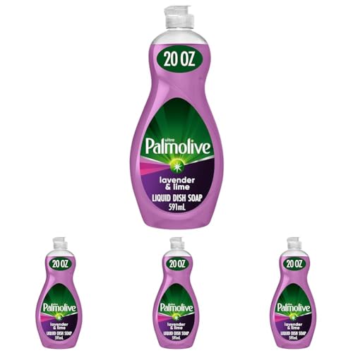 Palmolive Ultra Experientials Liquid Dish Soap, Lavender & Lime Scent, 20 Fl Oz (Pack of 4)