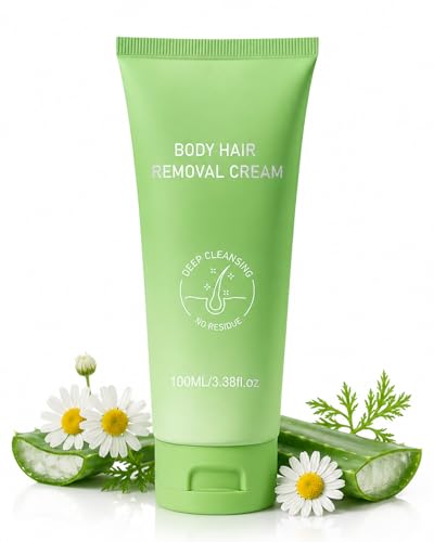 Hair Removal Cream for Women &amp; Men, 3.38 Fl Oz Gentle Body Hair Remover