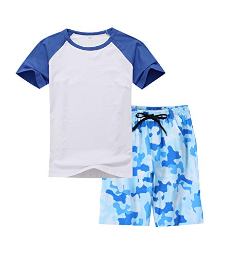 BYX SweetLeisure Big Boys Pajamas,Soft Cotton Striped Long Sleeve Pajamas Set Kids 8-16Years