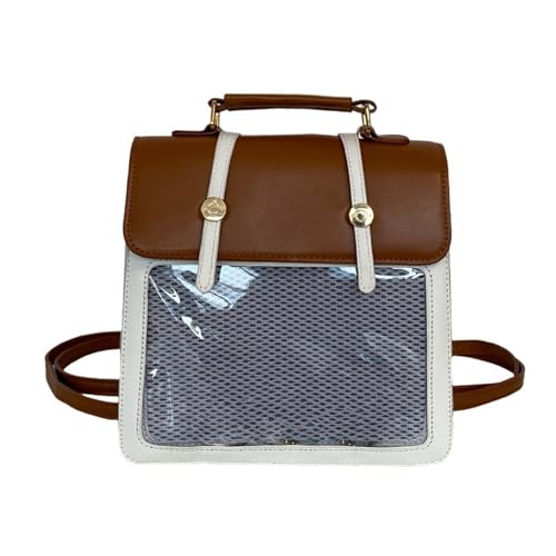 Itabag sac à dos pour femme style coréen multi-position avec affichage épingles et badges