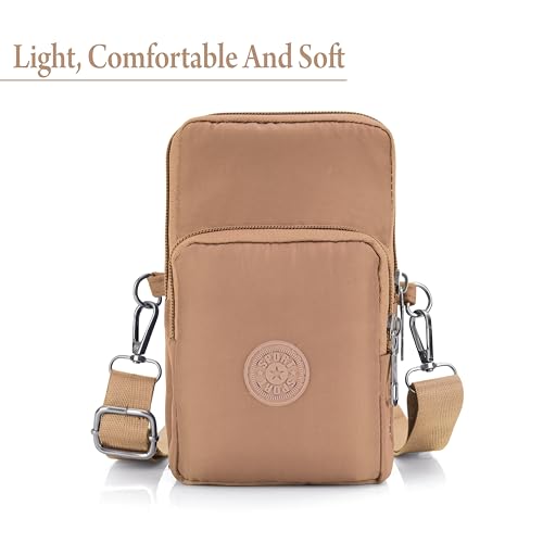 Image of JI Crossbody Phone Bag for Women Mini Wallet Bags with Adjustable Shoulder Strap Wallet Clutch Bag for Girls Zipper Phone Pouch Handbag