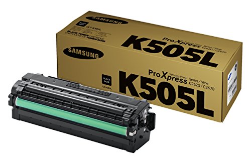 Hottest Sale Samsung CLT-K505L Toner Cartridge for C2620DW/C2670FW, Black