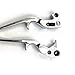 HTTMT MT241-021-CD Chrome Hand Levers Compatible with Harley Fxdl Dyna Low Rider Flhr Road King Ultra And Touring