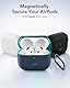 ESR für AirPods 4 Hülle, kompatibel mit AirPods 4. Generation (2024) (USB-C), Magnetischer Deckel, Voller Sturzschutz mit Karabiner, Cloud Serie, Blau