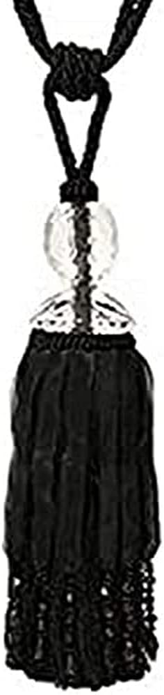Riva Paoletti Savoy Black Tie Backs, One Size, Polyester