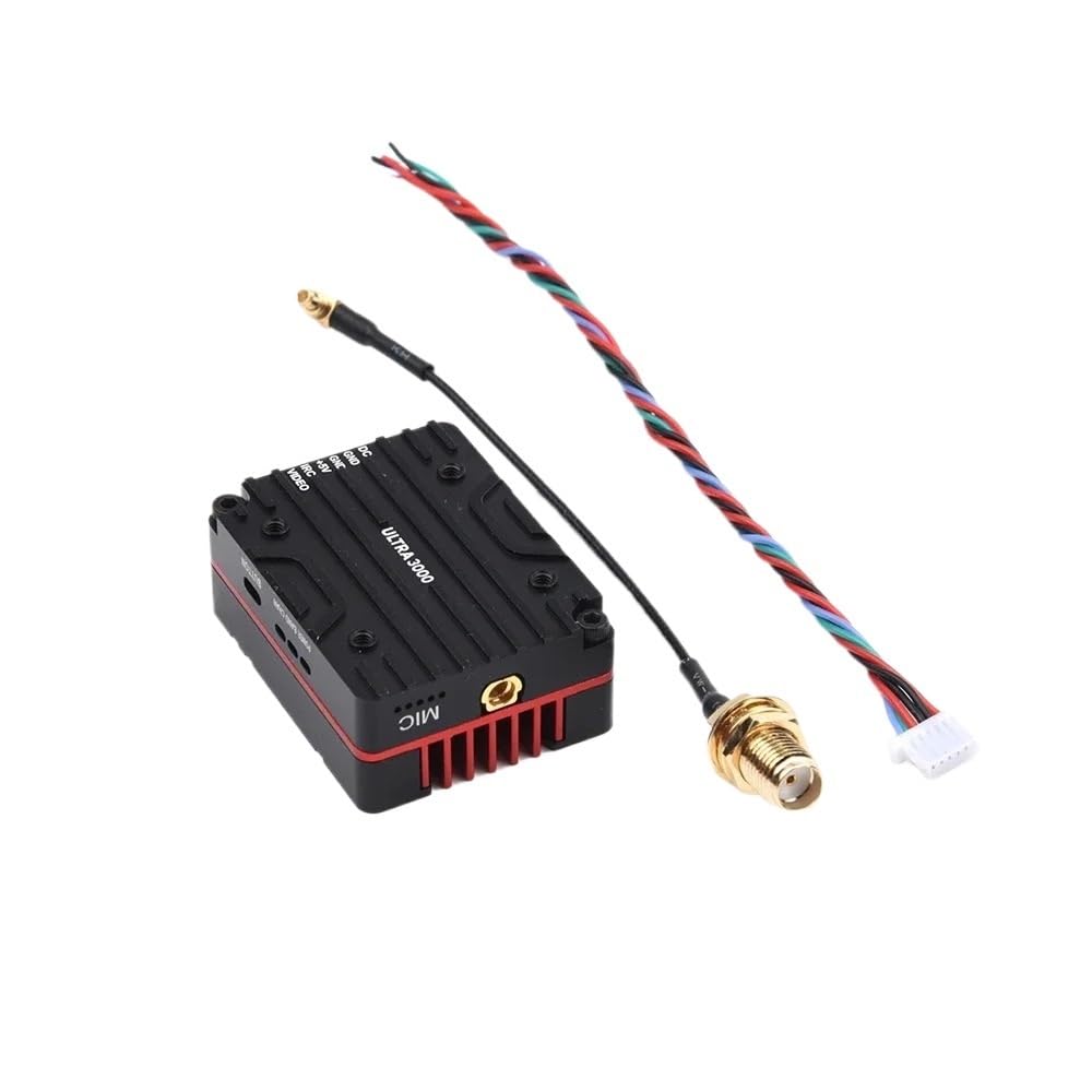 Spare parts Trasmettitore FPV video commutabile FPV 4.9G-5.8G 3W VTX 25mW/400mW/800mW/1500mW/3000mW compatibile con parti di droni da corsa fai da te(Only 3W VTX)