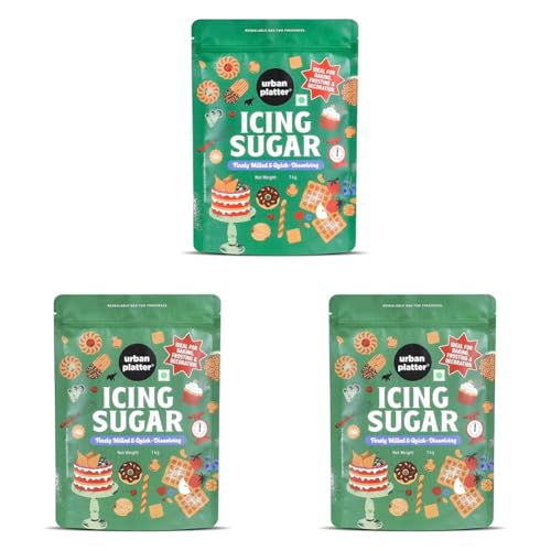 Image of Urban Platter Icing Sugar, 1Kg (Pack of 3)