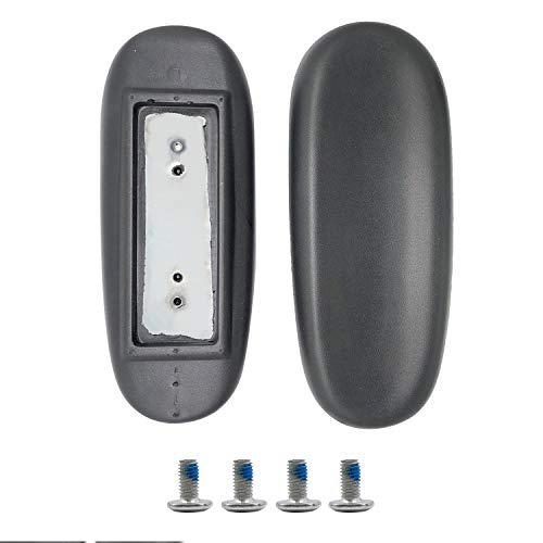 Myfunshop Office Chair Arm Replacement,Gaming Chair Replacement Armrest Arm Pads Universal 4" Mounting Hole Office Chair Parts(1 Pair) Black #TOP6