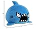 TeeTurtle - The Original Reversible Shark Plushie - Blue - Cute Sensory Fidget Stuffed Animals That Show Your Mood