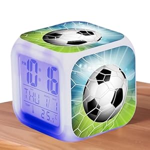 Generisch Fußballwecker LED Digital Kinder
