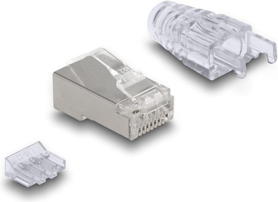 Delock Conector Modular RJ45 con Ranura Curvada 50