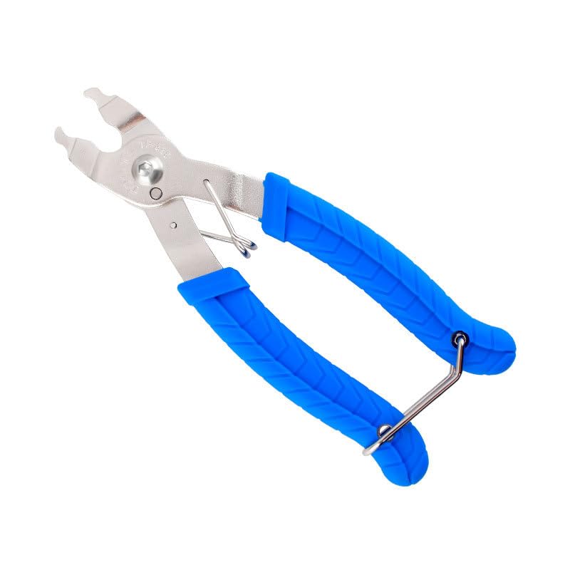 HOUSON Universal Bicycle Chain Link Pliers - for 6-12-speed Chains - Assembly & Reassembly, Safety Clip, Blue - High-Strength Carbon Steel