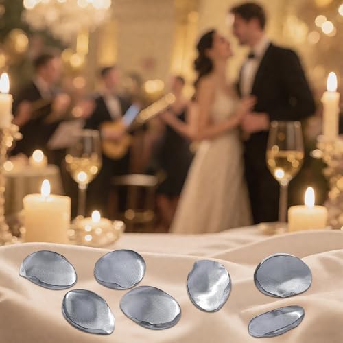 CNYMANY 200pcs Rose Petals, Silk Grey Flower Petals for Wedding Flower Girl Basket Grey Rose Petals Bulk for Aisle Table Centerpieces Bridal Shower Decorations Proposal Party