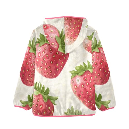 GuoChe Summer Fresh Strawberries Sherpa Coat2