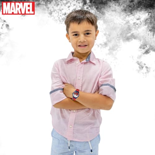 Image of Marvel Spider Man Kids Analog Wrist Watch for Boys | Soft Silicone Strap | Lightweight Comfortable Watch for Children | Adjustable Buckle Casual Daily Wear Watch for Kids
